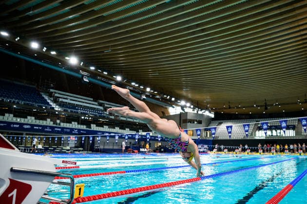 260809 Sarah Sjöström of Sweden at a swimming training session during day ten of the 2026 European Aquatics Championships on August 9, 2026 in Saint-Denis. Photo: Joel Marklund BILDBYRAN kod JM JM0836 bbeng simning swimming svomming 2026 european aquatics championships em träning training practice Sverige Sweden *** August 9, 2026: Sarah Sjöström of Sweden at a swimming training session on the tenth day of the 2026 European Aquatics Championships, 2026 in Saint Denis. Photo by Joel Marklund. BILDBYRAN code JM JM0836 bbeng swimming 2026 European Aquatics Championships EM training practice Sweden  Copyright: JOELxMARKLUND BB260809JM009