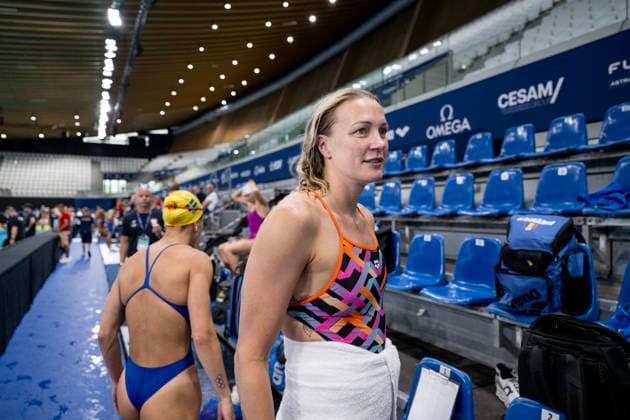 PARIS, FRANKRIKE 20260809 Sarah Sjöström under söndagens träning inför Sim-EM i Paris. ***Bilden ingar i SPORTPAKET. För övriga BETALBILD*** PARIS FRANKRIKE x10430x *** PARIS, FRANCE 20260809 Sarah Sjöström during Sunday s training session ahead of the European Swimming Championships in Paris ***This image is not included in the SPORT PACKAGE; for others, see PAID CONTENT*** PARIS, FRANCE x10430x  Copyright: xChristinexOlsson TTx SIM-EM 2026 PARIS