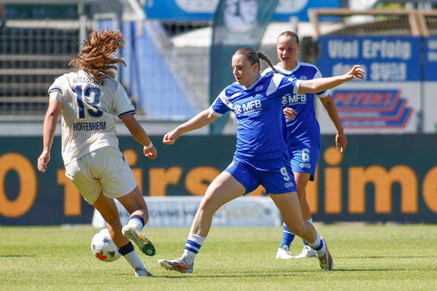 09.08.2026, Hänsch-Arena, Meppen, GER, 2. Frauen-Bundesliga: SV Meppen vs TSG Hoffenheim II, Marleen Kropp (SV Meppen 9) DFL REGULATIONS PROHIBIT ANY USE OF PHOTOGRAPHS AS IMAGE SEQUENCES AND OR QUASI-VIDEO. Meppen Niedersachsen Hänsch-Arena *** August 9, 2026, Hänsch Arena, Meppen, GER, Women s Bundesliga 2: SV Meppen vs. TSG Hoffenheim II, Marleen Kropp, SV Meppen 9. DFL regulations prohibit any use of photographs as image sequences and or quasi-video. Meppen, Lower Saxony, Hänsch Arena
