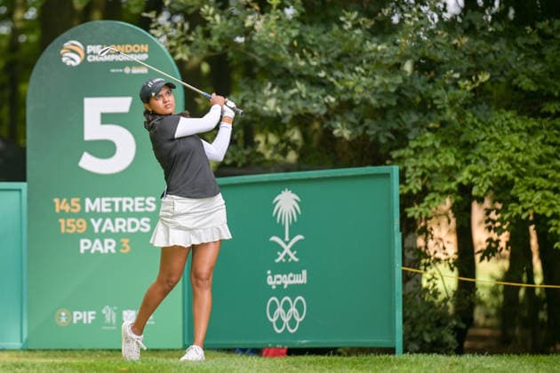 Pranavi Urs during the fourth and Final round of the PIF London Championship at the Centurion Club, St Albans, UK on 9 August 2026. Copyright: xPhilxHutchinsonx 45320009