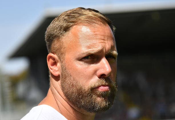 09.08.2026, xhbx, Fussball 3.Liga, TSG 1899 Hoffenheim U23 - Hansa Rostock v.l. Trainer Daniel Brinkmann (Hansa Rostock) (DFL DFB REGULATIONS PROHIBIT ANY USE OF PHOTOGRAPHS as IMAGE SEQUENCES and or QUASI-VIDEO) Hoffenheim *** August 9, 2026, xhbx, Soccer 3rd Division, TSG 1899 Hoffenheim U23 vs. Hansa Rostock; Coach Daniel Brinkmann, Hansa Rostock; DFL and DFB regulations prohibit any use of photographs as image sequences and or quasi-video; Hoffenheim