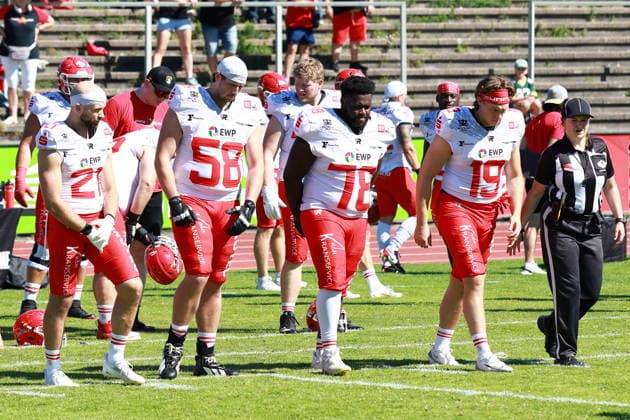 Team Captains of Potsdam Royals, Düsseldorf Panther vs Potsdam Royals, American Football, GFL, German Football League, Season 2026, Week 14, 08.08.2026, Photo: PFA Klaus Sack Düsseldorf Stadion VfL Benrath NRW Deutschland Copyright: xFootxBowl KlausxSackx