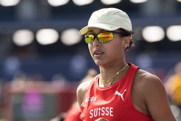 BIRMINGHAM, GREAT BRITAIN - AUGUST 9, 2026 : Audrey WERRO (SUI Switzerland) competing during the warm-up session of the European Athletics Championships at Alexander Stadium on August 9, 2026 in Birmingham, Great Britain. Oregon Great Britain Copyright: xAxelxKohringx
