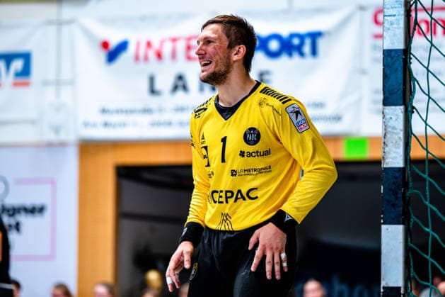 09.08.2026, xdobgx, Handball Heide-Cup 2026, HOJ Elite - Provence Aix v.l. Joze Baznik (PAUC Handball, 1) lächelnd, freundlicher Gesichtsausdruck, smiling, friendly expression, Portrait, Portraet, Einzelbild Schneverdingen *** August 9, 2026, xdobgx, 2026 Heide Cup Handball Tournament, HOJ Elite Provence Aix vs. Joze Baznik PAUC Handball, 1 smiling, friendly facial expression, smiling, friendly expression, portrait, single image, Schneverdingen
