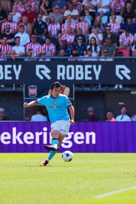 Eredivisie: Sparta Rotterdam v Feyenoord Rotterdam Rotterdam - Ayase Ueda of Feyenoord during the first competition round of the 2026 2027 Eredivisie season. The match is set between Sparta Rotterdam and Feyenoord Rotterdam at Het Kasteel on 9 August 2026 in Rotterdam, The Netherlands. Copyright: xTomxBodex