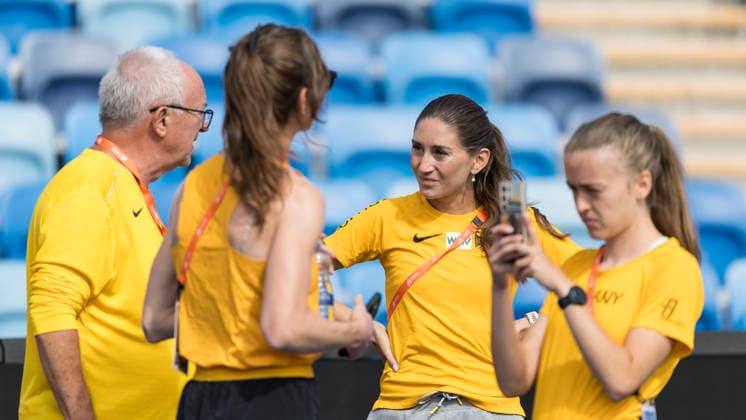 BIRMINGHAM, GREAT BRITAIN - AUGUST 9, 2026 : Gesa Felicitas KRAUSE (GER Germany) during the warm-up session of the European Athletics Championships at Alexander Stadium on August 9, 2026 in Birmingham, Great Britain. Oregon Great Britain Copyright: xAxelxKohringx