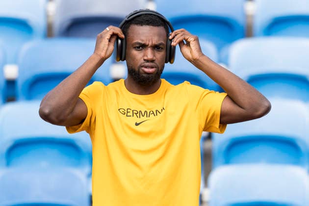 BIRMINGHAM, GREAT BRITAIN - AUGUST 9, 2026 : Lucas ANSAH-PEPRAH (GER Germany) during the warm-up session of the European Athletics Championships at Alexander Stadium on August 9, 2026 in Birmingham, Great Britain. Oregon Great Britain Copyright: xAxelxKohringx