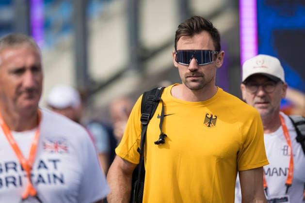 BIRMINGHAM, GREAT BRITAIN - AUGUST 9, 2026 : Niklas KAUL (GER Germany) during the warm-up session of the European Athletics Championships at Alexander Stadium on August 9, 2026 in Birmingham, Great Britain. Oregon Great Britain Copyright: xAxelxKohringx