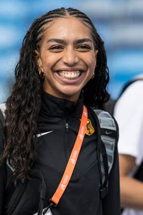 BIRMINGHAM, GREAT BRITAIN - AUGUST 9, 2026 : Ruth HILDEBRAND (GER Germany) during the warm-up session of the European Athletics Championships at Alexander Stadium on August 9, 2026 in Birmingham, Great Britain. Oregon Great Britain Copyright: xAxelxKohringx