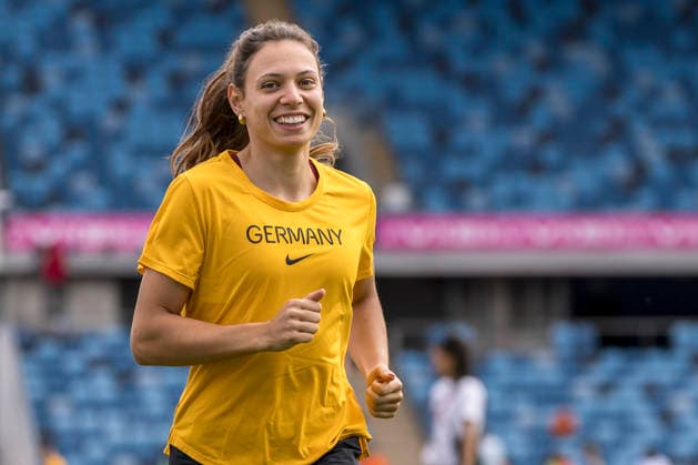 BIRMINGHAM, GREAT BRITAIN - AUGUST 9, 2026 : Caroline JOYEUX (GER Germany) during the warm-up session of the European Athletics Championships at Alexander Stadium on August 9, 2026 in Birmingham, Great Britain. Oregon Great Britain Copyright: xAxelxKohringx