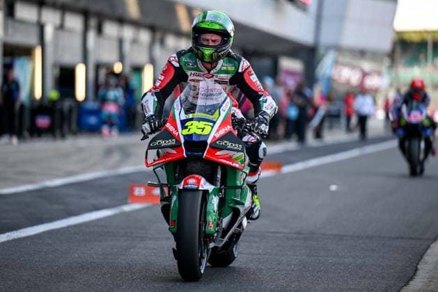RECORD DATE NOT STATED 9th August 2026; Silverstone Circuit, Northamptonshire, England; 2026 MotoGP Grand Prix of Great Britain, Race Day; Cal Crutchlow of Castrol Honda LCR enters the pit lane after warmup SimonxWest