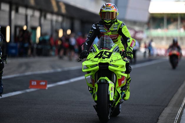 RECORD DATE NOT STATED 9th August 2026; Silverstone Circuit, Northamptonshire, England; 2026 MotoGP Grand Prix of Great Britain, Race Day; Fabio Di Giannantonio of Pertamina Enduro VR46 Racing Team enters the pit lane after warmup SimonxWest