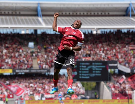 Mohamed Ali Zoma ( 23) jubelt nach seinem Tor. GER, 1. FC Nürnberg vs SG Dynamo Dresden, 2. Bundesliga, 1. Spieltag, Saison 2026-27, Max-Morlock-Stadion, Nürnberg, 09.08.2026 DFL REGULATIONS PROHIBIT ANY USE OF PHOTOGRAPHS AS IMAGE SEQUENCES AND OR QUASI-VIDEO Foto: HMB Media Scott W. Coleman Nürnberg Max-Morlock-Stadion Bayern GER Copyright: xScottxW.xColemanx