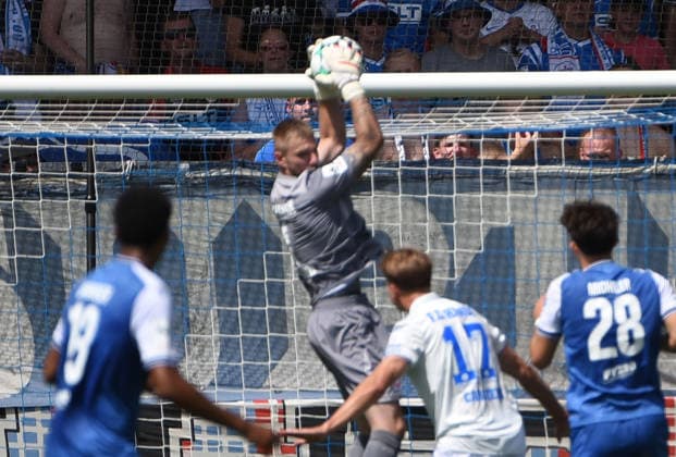 09.08.2026, xhbx, Fussball 3.Liga, TSG 1899 Hoffenheim U23 - Hansa Rostock v.l. Lucas Unbehaum (Hansa Rostock) (DFL DFB REGULATIONS PROHIBIT ANY USE OF PHOTOGRAPHS as IMAGE SEQUENCES and or QUASI-VIDEO) Hoffenheim *** August 9, 2026, xhbx, Soccer 3rd Division, TSG 1899 Hoffenheim U23 vs. Hansa Rostock, l Lucas Unbehaum, Hansa Rostock. DFL and DFB regulations prohibit any use of photographs as image sequences and or quasi-video. Hoffenheim