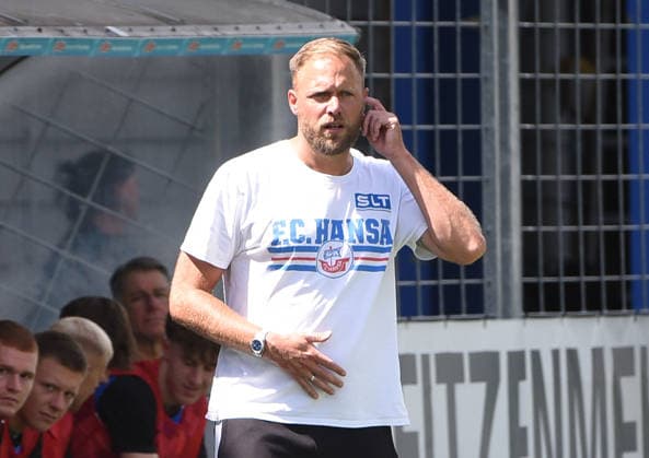 09.08.2026, xhbx, Fussball 3.Liga, TSG 1899 Hoffenheim U23 - Hansa Rostock v.l. Trainer Daniel Brinkmann (Hansa Rostock) (DFL DFB REGULATIONS PROHIBIT ANY USE OF PHOTOGRAPHS as IMAGE SEQUENCES and or QUASI-VIDEO) Hoffenheim *** August 9, 2026, xhbx, Soccer 3rd Division, TSG 1899 Hoffenheim U23 vs. Hansa Rostock; Coach Daniel Brinkmann, Hansa Rostock; DFL and DFB regulations prohibit any use of photographs as image sequences and or quasi-video; Hoffenheim