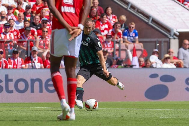 09.08.2026, xtgx, Fussball - 2.Bundesliga Energie Cottbus - Hannover 96 emspor, v.l. Tor zum 1:1 durch Maurice Neubauer (Hannover, 33) (DFL DFB REGULATIONS PROHIBIT ANY USE OF PHOTOGRAPHS as IMAGE SEQUENCES and or QUASI-VIDEO) Cottbus *** August 9, 2026, xtgx, Soccer 2. Bundesliga Energie Cottbus Hannover 96 emspor, from left: Goal to make it 1–1 by Maurice Neubauer (Hannover), 33 DFL DFB REGULATIONS PROHIBIT ANY USE OF PHOTOGRAPHS AS IMAGE SEQUENCES AND OR QUASI-VIDEO Cottbus