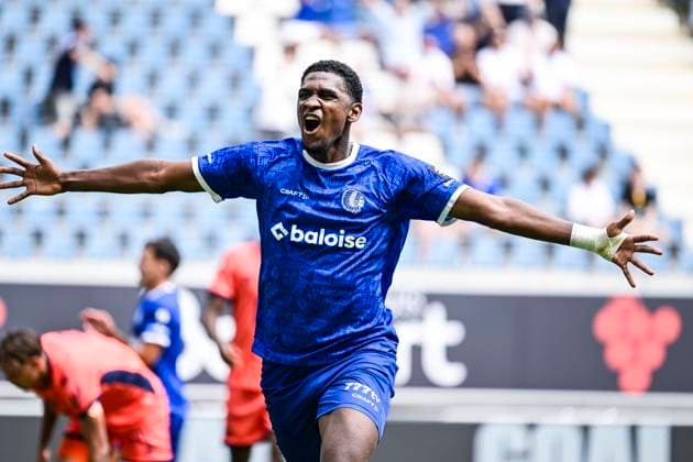 KAA Gent v KV Mechelen - Jupiler Pro League GENT, BELGIUM - AUGUST 09 : Vergara Josue forward of KAA Gent celebrates after scoring during the Jupiler Pro League match between KAA Gent and KV Mechelen on August 9, 2026 in Gent, Belgium, 09 08 2026 Gent Belgium  Copyright: xTgox