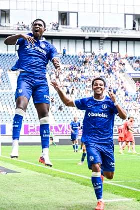 KAA Gent v KV Mechelen - Jupiler Pro League GENT, BELGIUM - AUGUST 09 : Vergara Josue forward of KAA Gent celebrates after scoring during the Jupiler Pro League match between KAA Gent and KV Mechelen on August 9, 2026 in Gent, Belgium, 09 08 2026 Gent Belgium  Copyright: xTgox