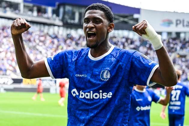 KAA Gent v KV Mechelen - Jupiler Pro League GENT, BELGIUM - AUGUST 09 : Vergara Josue forward of KAA Gent celebrates after scoring during the Jupiler Pro League match between KAA Gent and KV Mechelen on August 9, 2026 in Gent, Belgium, 09 08 2026 Gent Belgium  Copyright: xTgox