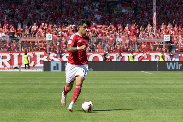 Jannis Boziaris (Energie Cottbus, 19) 09.08.2026, Energie Cottbus vs Hannover 96, Fussball, 2. Bundesliga, Energie Stadion, Cottbus DFL regulations prohibit any use of photographs as image sequences and or quasi-video. *** Jannis Boziaris, Energie Cottbus, September 8, 2026, Energie Cottbus vs. Hannover 96, Soccer, 2. Bundesliga, Energie Stadium, Cottbus. DFL regulations prohibit any use of photographs as image sequences and or quasi-video. Copyright: HMBxMedia xFinnxWeidmann