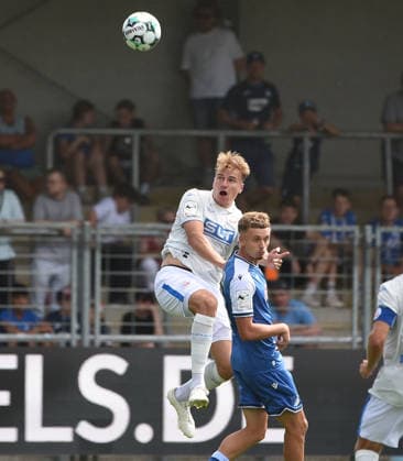 09.08.2026, xhbx, Fussball 3.Liga, TSG 1899 Hoffenheim U23 - Hansa Rostock v.l. Florian Carstens (Hansa Rostock) (DFL DFB REGULATIONS PROHIBIT ANY USE OF PHOTOGRAPHS as IMAGE SEQUENCES and or QUASI-VIDEO) Hoffenheim *** August 9, 2026, xhbx, Soccer 3rd Division, TSG 1899 Hoffenheim U23 vs. Hansa Rostock, l Florian Carstens, Hansa Rostock. DFL and DFB regulations prohibit any use of photographs as image sequences and or quasi-video. Hoffenheim