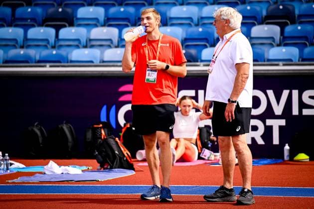European Athletics Championships Birmingham 2026 - Media Activities 09 08 2026 BIRMINGHAM, ENGLAND - AUGUST 09 : Botterman Emiel (BEL) and Baert Johan during a training session ahead of the Birmingham 2026 European Athletics Championships on August 09, 2026 in Birmingham, England, 09 08 2026  Copyright: xTomasxSiskx