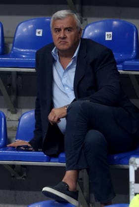 09.08.2026 Beograd Belgrade Srbija Serbia-Svedska Sweden European U18 men s handball championship final tournament match for 13-16 place Bozidar Djurkovic predsednik RSS president Serbian handball federation :