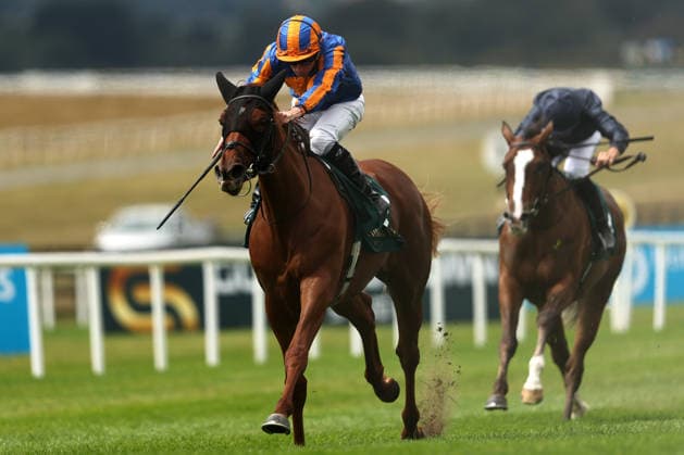 REPRO FREE *PRESS RELEASE NO REPRODUCTION FEE* EDITORIAL USE ONLY August Series Keeneland Phoenix Stakes, Curragh Racecourse, Kildare 9 8 2026 Ibelieveicanfly ridden by Ryan Moore on his way to winning The Grand Hotel Malahide Irish EBF Fillies Juvenile Race Ibelieveicanfly ridden by Ryan Moore on his way to winning The Grand Hotel Malahide Irish EBF Fillies Juvenile Race 9 8 2026  Copyright: xBryanxKeanex BK1_6566 copy
