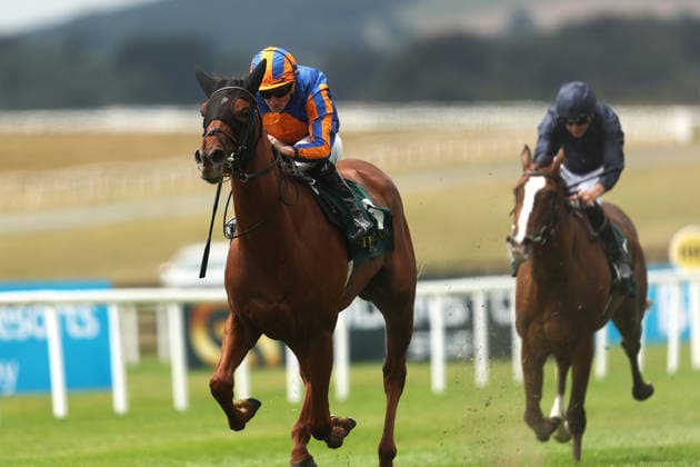 REPRO FREE *PRESS RELEASE NO REPRODUCTION FEE* EDITORIAL USE ONLY August Series Keeneland Phoenix Stakes, Curragh Racecourse, Kildare 9 8 2026 Ibelieveicanfly ridden by Ryan Moore on his way to winning The Grand Hotel Malahide Irish EBF Fillies Juvenile Race Ibelieveicanfly ridden by Ryan Moore on his way to winning The Grand Hotel Malahide Irish EBF Fillies Juvenile Race 9 8 2026  Copyright: xBryanxKeanex BK1_6571 copy