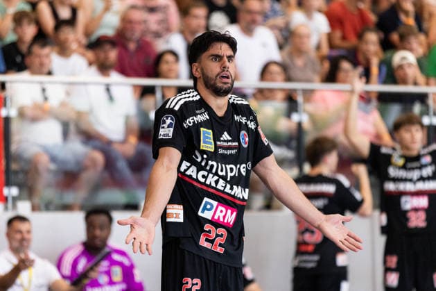Eloy Morante MALDONADO (HC Erlangen, 22) ist enttäuscht enttaeuscht, unzufrieden, ärgert aegert sich, Emotionen, Wut, Trauer, negative Emotionen GER, HBW Balingen-Weilstetten vs. HC Erlangen, Handball, Vorbereitung, Turnier, S-Cup Altensteig, Spiel um Platz 3, Spielzeit 2026 2027, 09.08.2026, GER, HBW Balingen-Weilstetten vs. HC Erlangen, Handball, Vorbereitung, Turnier, S-Cup Altensteig, Spiel um Platz 3, Spielzeit 2026 2027, 09.08.2026, Altensteig *** Eloy Morante MALDONADO of HC Erlangen, 22, is disappointed, dissatisfied, annoyed, frustrated—emotions, anger, sadness, negative emotions (GER), HBW Balingen Weilstetten vs. HC Erlangen, handball, preseason, tournament, S Cup Altensteig, 3rd-place match, 2026–2027 season, August 9, 2026, GER, HBW Balingen Weilstetten vs. HC Erlangen, handball, preseason, tournament, S Cup Altensteig, 3rd-place match, 2026–2027 season, August 9, 2026, Altensteig Copyright: xEibnerxPressefoto OliverxSchmidtx EP_OST