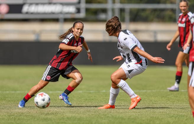 GER, Frankfurt, Eintracht Frankfurt II vs FC Ingolstadt, DFB, 2. Bundesliga, Fussball, Spielzeit 2026 2027, Stadion am Brentanobad, 2. Spieltag im Bild: Ela DemirbaÅü (Eintracht Frankfurt Frauen II 8) DFB DFL REGULATIONS PROHIBIT ANY USE OF PHOTOGRAPHS AS IMAGE SEQUENCES AND OR QUASI-VIDEO, 09.08.2026 *** GER, Frankfurt, Eintracht Frankfurt II vs. FC Ingolstadt, DFB, 2. Bundesliga, Soccer, 2026–2027 Season, Stadion am Brentanobad, Matchday 2. Photo by Ela Demirbas, Eintracht Frankfurt Women II. 8. DFB and DFL regulations prohibit any use of photographs as image sequences and or quasi-video. August 9, 2026 Copyright: HMBxMedia HendrikxHamelau