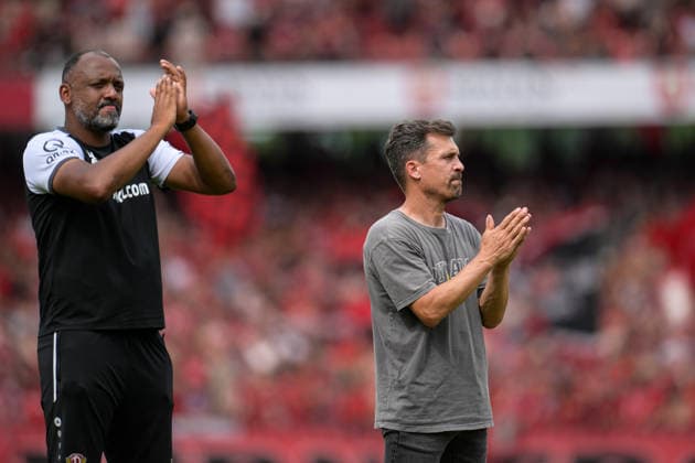 Fußball, 2. Bundesliga, 20260809, 1. FC Nürnberg - SG Dynamo Dresden. Im Bild Trainer Dresden Thomas STAMM. Nürnberg Max-Morlock-Stadion Bayern Deutschland *** Soccer, 2. Bundesliga, 20260809, 1. FC Nürnberg vs. SG Dynamo Dresden. Pictured: Dresden coach Thomas STAMM at the Max Morlock Stadium in Bavaria, Germany Copyright: Passion2Press MarkusxFischerx