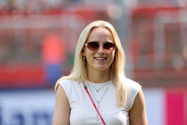 Franziska Kett (FC Bayern Muenchen, 20) vor dem Spiel, GER, FC Bayern Muenchen vs. Paris FC, Fussball, Testspiel, Saison 2026 2027, 09.08.2026, GER, FC Bayern Muenchen vs. Paris FC, Fussball, Testspiel, Saison 2026 2027, 09.08.2026 Unterhaching *** Franziska Kett, FC Bayern Munich, 20 minutes before the game, GER, FC Bayern Munich vs. Paris FC, soccer, friendly match, 2026–2027 season, August 9, 2026, GER, FC Bayern Munich vs. Paris FC, soccer, friendly match, 2026–2027 season, August 9, 2026, Unterhaching Copyright: xEibner-Pressefoto JennixMaulx EP_JML