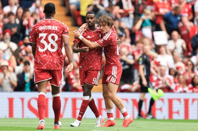 pre-season friendly: Liverpool v Monaco Alexander Isak of Liverpool celebrates after scoring to make it 1-0 during the pre-season friendly match Liverpool vs Monaco at Anfield, Liverpool, United Kingdom on 09 August 2026 (Photo by Jorge Horsted News Images) Liverpool Anfield Merseyside United Kingdom Copyright: xJorgexHorsted NewsxImagesx