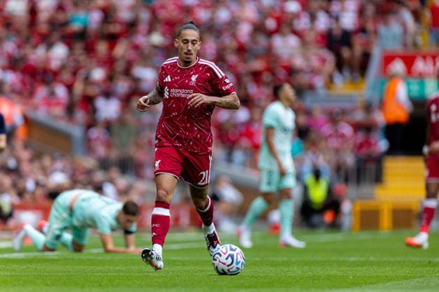 Football - Pre-Season Friendly - Liverpool FC v AS Monaco LIVERPOOL, ENGLAND - Saturday, August 8, 2026: Liverpool s Kostas Tsimikas during a pre-season friendly match between Liverpool FC and AS Monaco FC at Anfield. (Photo by David Rawcliffe Propaganda) LIVERPOOL Anfield MERSEYSIDE ENGLAND  Copyright: xDavidxRawcliffex P2026-08-09-Liverpool_Monaco-52