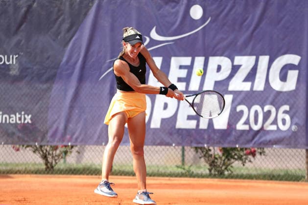 Leipzig Open 2026, ITF-Finale: Ida Wobker vs. Irene Burillo, 09.08.2026 Irene Burillo (Spanien ESP) mit ihrem alles entscheidenden Schlag zum Sieg im Finale. Leipzig Open 2026, ITF World Tennis Tour, 09.08.2026 auf der Anlage des Leipziger Tennisclubs 1990 in der Sportforum-Nordanlage. *** Leipzig Open 2026, ITF Final: Ida Wobker vs. Irene Burillo, August 9, 2026—Irene Burillo of Spain (ESP) with her game-winning shot in the final of the Leipzig Open 2026, ITF World Tennis Tour, August 9, 2026, at the Leipzig Tennis Club 1990 on the Sportforum Nordanlage grounds Copyright: xBEAUTIFULxSPORTS JanxKaeferx