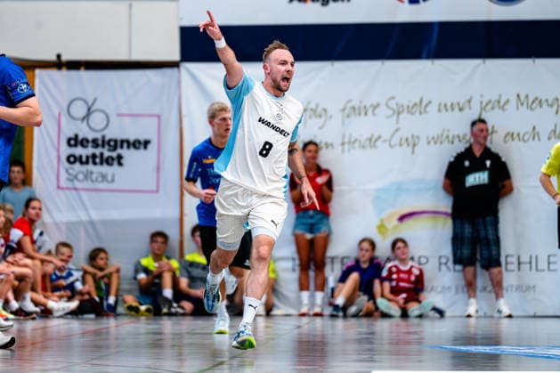 09.08.2026, xdobgx, Handball Heide-Cup 2026, VfL Gummersbach - Mors Thy Handbold v.l. Schneverdingen *** August 9, 2026, xdobgx, 2026 Heide Cup Handball Tournament, VfL Gummersbach vs. Mors Thy Handbold vs. Schneverdingen