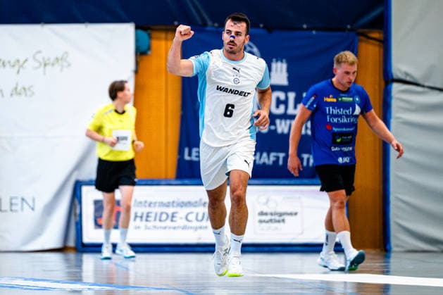 09.08.2026, xdobgx, Handball Heide-Cup 2026, VfL Gummersbach - Mors Thy Handbold v.l. Schneverdingen *** August 9, 2026, xdobgx, 2026 Heide Cup Handball Tournament, VfL Gummersbach vs. Mors Thy Handbold vs. Schneverdingen