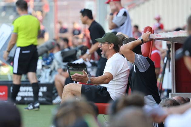 Trainer Claus-Dieter Wollitz (Energie Cottbus) Fussball 2. Bundesliga 2026 2027 FC Energie Cottbus - Hannover 96 *** Coach Claus Dieter Wollitz, Energie Cottbus, Soccer, 2. Bundesliga, 2026–2027, FC Energie Cottbus, Hannover 96