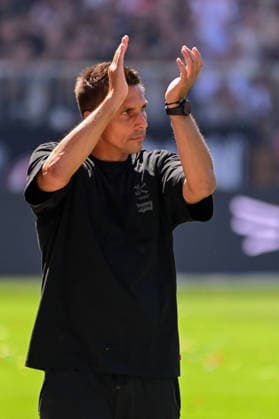 Trainer Marcel Rapp ( Pauli ) Deutschland , Hamburg , Millerntorstadion , Fussball , 2 . Bundesliga , FC St Pauli - SPVGG Greuther Fürth *** Coach Marcel Rapp, St. Pauli, Germany, Hamburg, Millerntor Stadium, soccer, 2. Bundesliga, FC St. Pauli vs. SPVGG Greuther Fürth