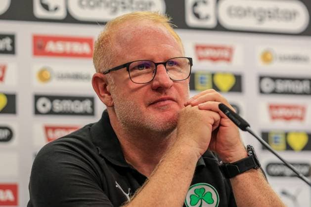 Heiko Vogel Trainer ( Fuerth ) bei der Pk nach dem Spiel Deutschland , Hamburg , Millerntorstadion , Fussball , 2 . Bundesliga , FC St Pauli - SPVGG Greuther Fürth *** Heiko Vogel, Fürth coach, at the postgame press conference; Germany, Hamburg, Millerntor Stadium, soccer, 2. Bundesliga, FC St. Pauli vs. SPVGG Greuther Fürth