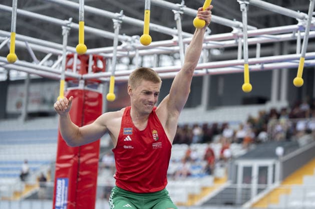 European Modern pentathlon, moderner Fünfkampf Championships ISTANBUL, TURKIYE - AUGUST 09 : Mihaly Koleszar of Hungary win the gold medal and become European champions as the 2026 European Senior Modern Pentathlon Championships conclude at Burhan Felek Sports Complex in Istanbul, Turkiye on August 09, 2026 in Istanbul, Turkiye. Arife Karakum Anadolu Istanbul Turkey. Editorial use only. Please get in touch for any other usage.  Copyright: x2026xAnadoluxArifexKarakumx