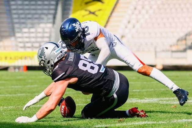 AMERICAN FOOTBALL - EFA, Raiders vs Musketeers INNSBRUCK,AUSTRIA,09.AUG.26 - AMERICAN FOOTBALL - EFA, Raiders Tirol vs Paris Musketeers. Image shows Yani Gouadfel (Musketeers).  GEPAxpictures xOleskiixMarusyk