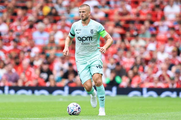pre-season friendly: Liverpool v Monaco Eric Dier of Monaco with ball at his feet during the pre-season friendly match Liverpool vs Monaco at Anfield, Liverpool, United Kingdom on 09 August 2026 (Photo by Jorge Horsted News Images) Liverpool Anfield Merseyside United Kingdom Copyright: xJorgexHorsted NewsxImagesx