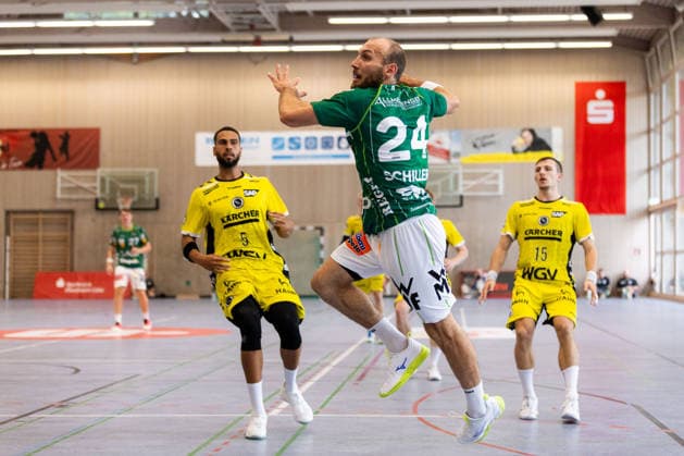 Marcel SCHILLER (FRISCH AUF! Goeppingen, 24) erzielt ein Tor, Aktion, Torwurf GER, FRISCH AUF! Goeppingen vs. TVB Stuttgart, Handball, Vorbereitung, Turnier, S-Cup Altensteig, Finale, Spielzeit 2026 2027, 09.08.2026, GER, FRISCH AUF! Goeppingen vs. TVB Stuttgart, Handball, Vorbereitung, Turnier, S-Cup Altensteig, Finale, Spielzeit 2026 2027, 09.08.2026, Altensteig *** Marcel SCHILLER, FRISCH AUF Goeppingen, No. 24 scores a goal, play, shot on goal, GER, FRISCH AUF Goeppingen vs. TVB Stuttgart, handball, preseason, tournament, S Cup Altensteig, final, 2026–2027 season, August 9, 2026, GER, FRISCH AUF Goeppingen vs. TVB Stuttgart, handball, preseason, tournament, S Cup Altensteig, final, 2026–2027 season, August 9, 2026, Altensteig Copyright: xEibnerxPressefoto OliverxSchmidtx EP_OST