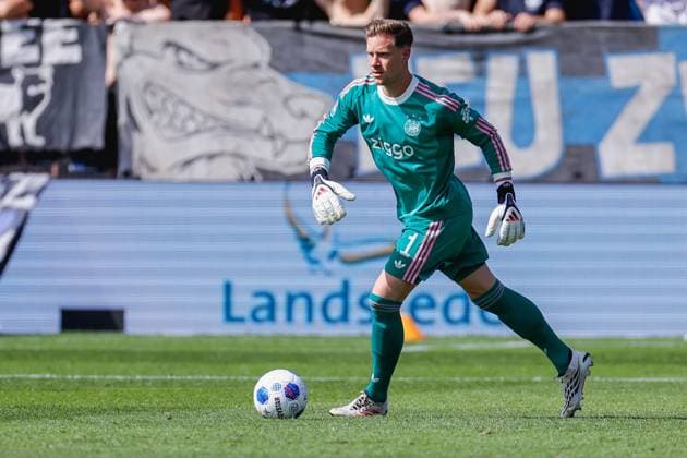 ZWOLLE , 09-08-2026 , MAC3park stadion , season 2026 2027 , Dutch Eredivisie football , match between PEC Zwolle and Ajax , picture shows Ajax goalkeeper Marc ter Stegen PEC - Ajax  x205583411x Copyright: