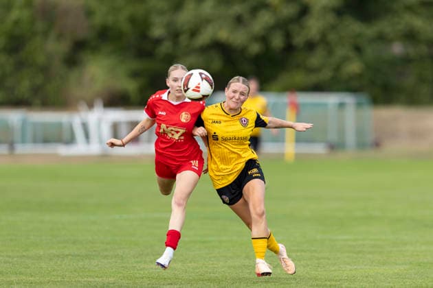 KOWO Sommercup 2026: 1. FFV Erfurt vs. SG Dynamo Dresden; Erfurt; 09.08.2026 Maja Felicitas Bauerschmidt ( 10; 1. FFV Erfurt) gegen Jo Anne Klinger ( 17; SG Dynamo Dresden) KOWO Sommercup 2026: 1. FFV Erfurt vs. SG Dynamo Dresden; Sportforum Johannesplatz Erfurt; 09.08.2026 *** KOWO Summer Cup 2026: 1 FFV Erfurt vs. SG Dynamo Dresden, Erfurt, August 9, 2026; Maja Felicitas Bauerschmidt 10 vs. Jo Anne Klinger 17, SG Dynamo Dresden; KOWO Summer Cup 2026 1 FFV Erfurt vs. SG Dynamo Dresden, Sportforum Johannesplatz, Erfurt, August 9, 2026 Copyright: xBEAUTIFULxSPORTS Duehringx