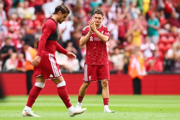 Florian Wirtz of Liverpool at the end of the match Liverpool v Monaco, Pre Season Friendly, Football, Anfield, Liverpool, UK - 09 Aug 2026Liverpool Anfield United Kingdom EDITORIAL USE ONLY No use with unauthorised audio, video, data, fixture lists, club league logos or live services. Online in-match use limited to 120 images, no video emulation. No use in betting, games or single club league player publications.  Copyright: xPaulxCurrie Shutterstockx 17051142fi