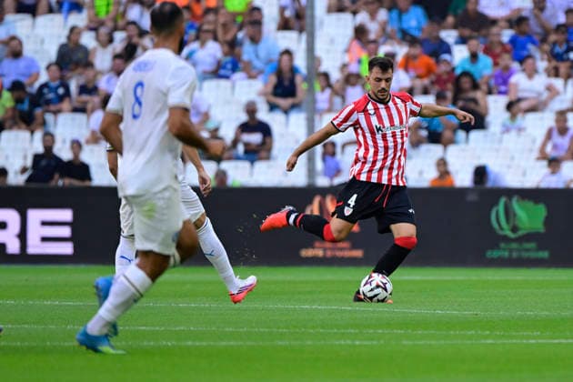 FOOTBALL : Olympique de Marseille VS Athletic Club Bilbao - 09 08 2026 Aitor Paredes (ATH) - Pre-season friendly between Olympique de Marseille and Athletic Club Bilbao on August 9, 2026 at the CEPAC Velodrome Stadium in Marseille. MarseilleFrance  Copyright: xWilliamxCannarellax
