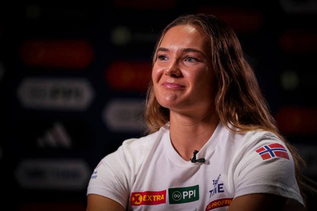 EM i friidrett utendors 2026 Birmingham, England 20260809. Amanda Marie Grefstad Froynes under sondagens pressetreff pa hotellet til den norske troppen i Birmingham, i forkant av friidretts-EM. Mesterskapet starter mandag. Foto: Beate Oma Dahle NTB Birmingham England EDITORIAL USE ONLY. RESTRICTED USE FOR BETTING COMPANIES Ref:_SPOE8nZ8NjE5Ps.jpg *** 2026 European Outdoor Athletics Championships, Birmingham, England, August 9, 2026: Amanda Marie Grefstad Froynes during Sunday’s press conference at the Norwegian team’s hotel in Birmingham, ahead of the European Athletics Championships, which begin Monday. Photo: Beate Oma Dahle, NTB, Birmingham, England. EDITORIAL USE ONLY. RESTRICTED USE FOR BETTING COMPANIES  Copyright: xBeatexOmaxDahlex xNTBx